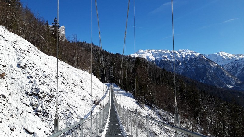 Hike from Assy Plateau to the Lac Vert by the Nant Bordon footbridge