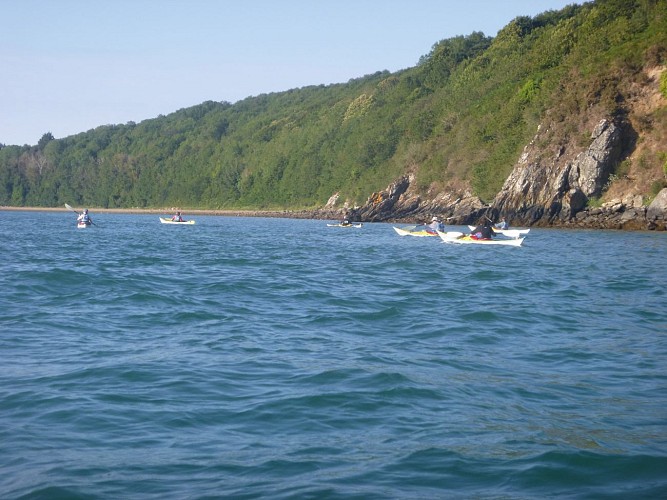 Balade nautique en kayak de mer sur la Rance maritime