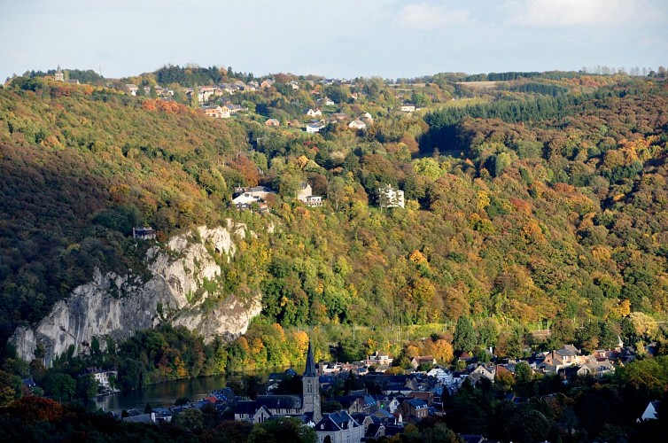 Profondeville depuis le point de vue de la Sibérie