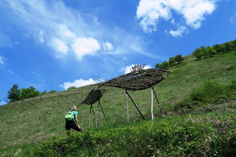 Les oeuvres le long du sentier