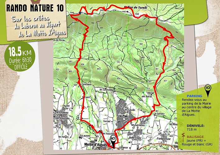 Rando: Les crêtes du Luberon au départ de La Motte d'Aigues