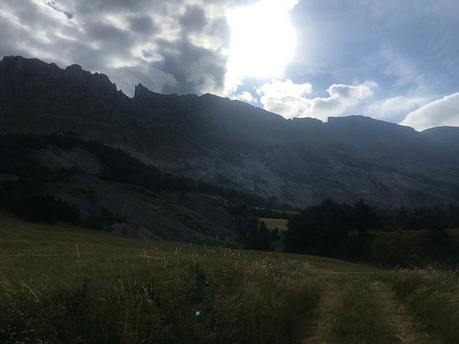 En montant vers le col