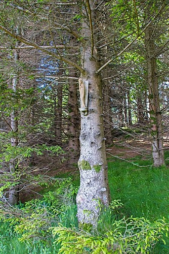 Hiking route : Statue of Saint Barbe and Sabbats rocks