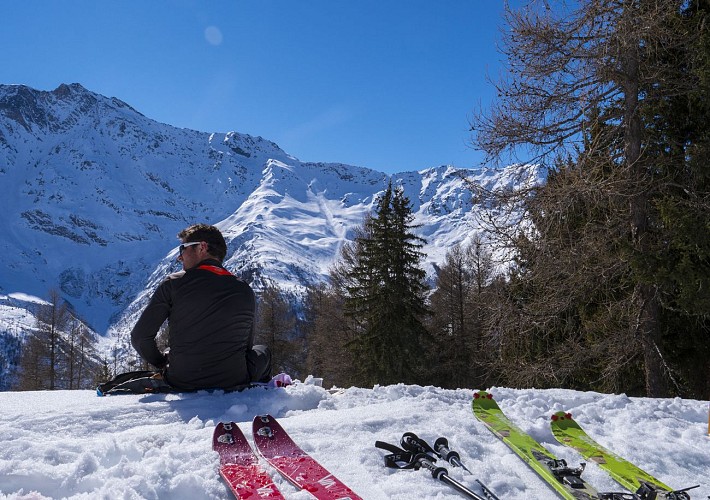 Le Carroz Blanc Skitourenroute (Winter)