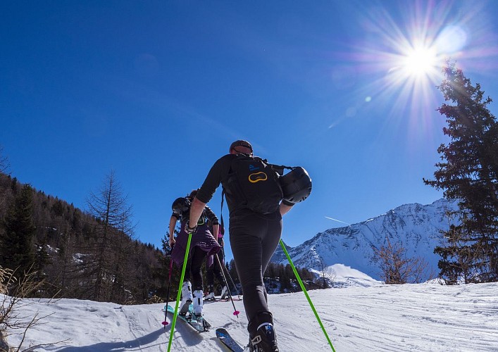 Le Carroz Blanc ski touring route (Winter)