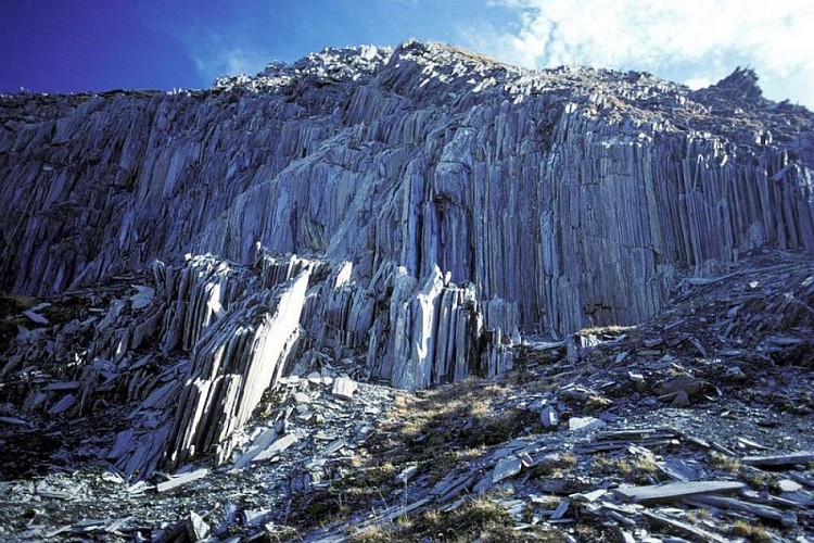 Les orgues au col de Côte Belle, curiosité géologique