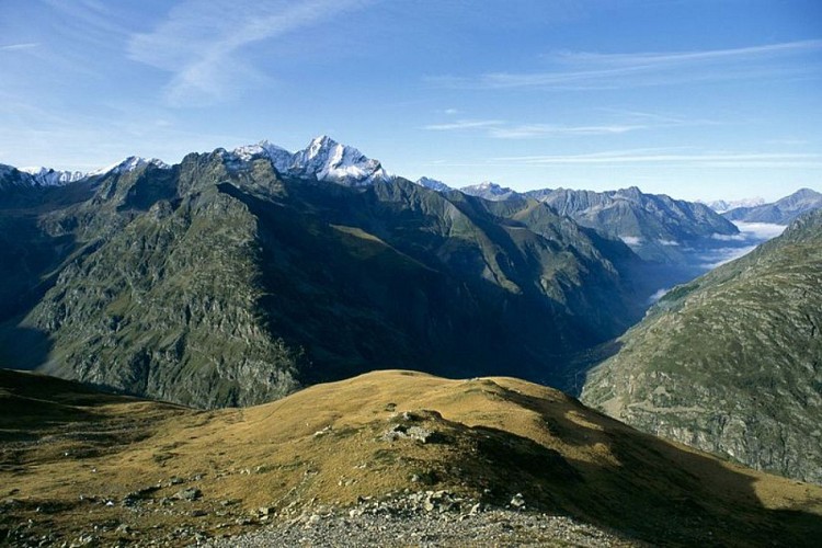 Vallée du Valgaudemar depuis la traversée de Tirière