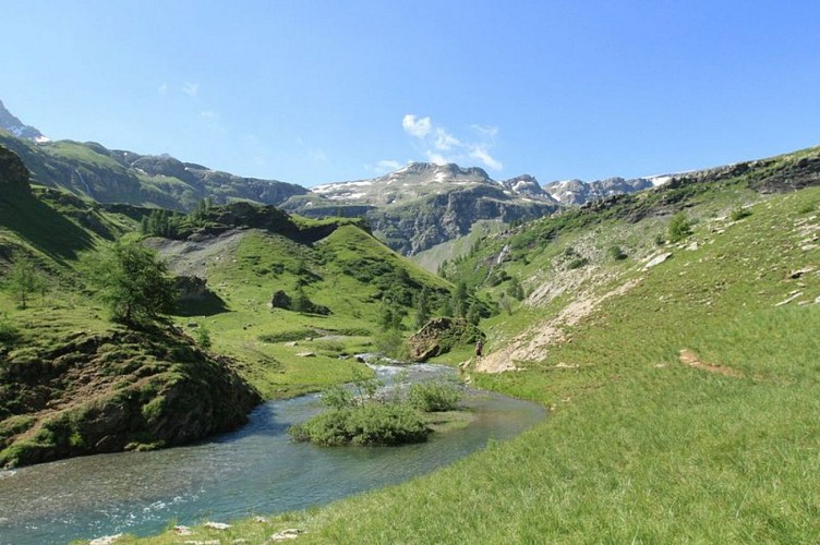 Le torrent en aval du lac du Fangeas