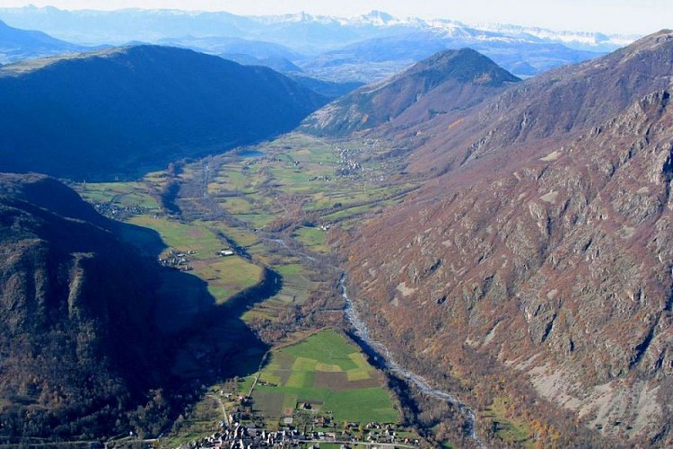 Plaine du Valbonnais depuis le Vêt