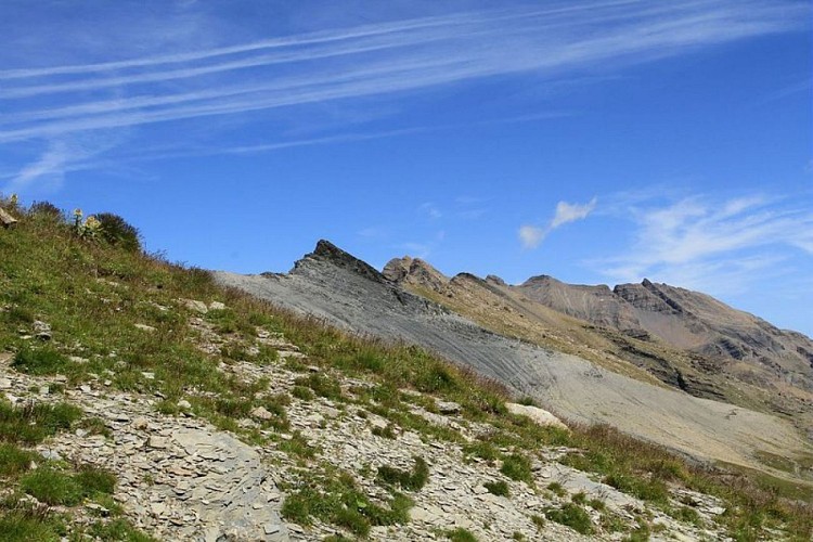 Les crêts et sommets visibles depuis le Pas de la Cavale