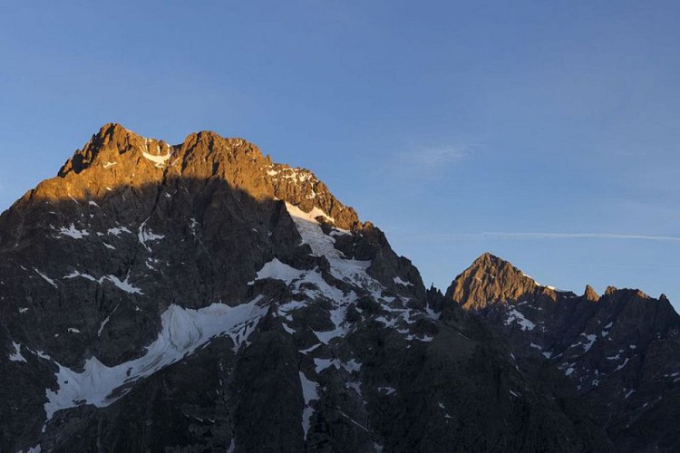 Mont Pelvoux et Barre des Ecrins