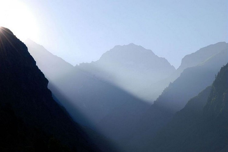 Font du Valgaudemar au lever du soleil