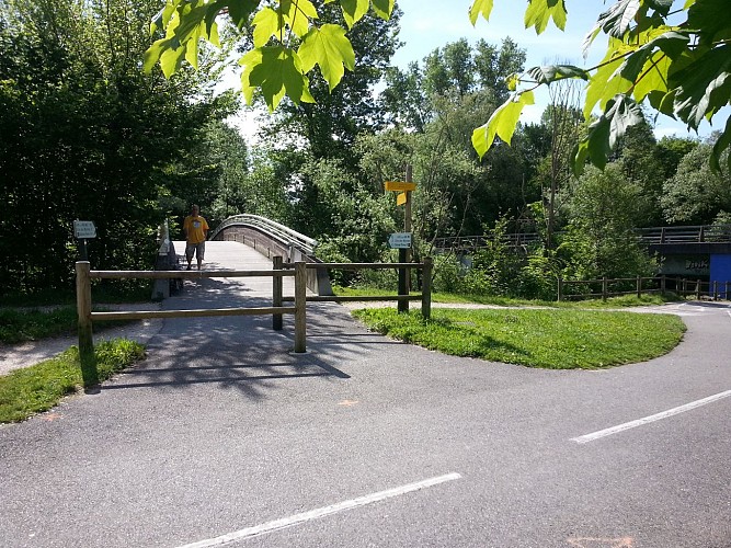 Passerelle d'accès au site