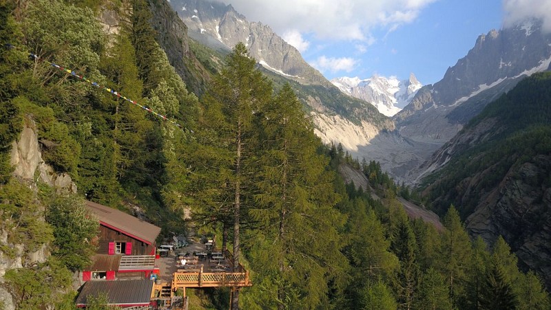 Ruta a Chalet du Chapeau desde Les Tines
