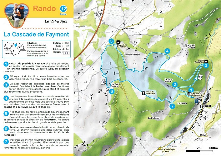 Randonnée - la cascade de faymont