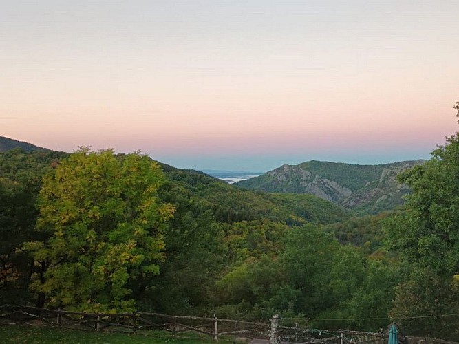 Levé de soleil à Dourbies