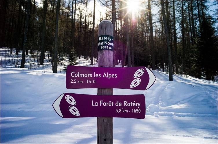 Parcours raquettes Ratery Colmars