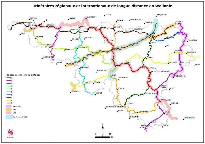 Itinéraire régional n°3 sur les RAVeLs entre Ronquières et Chimay / Hainaut 