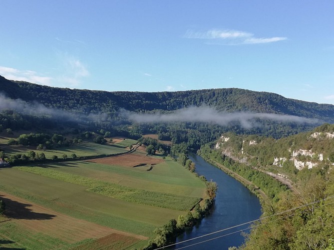 Accès en voiture : Belvédère du Saut de Gamache (Grosbois)