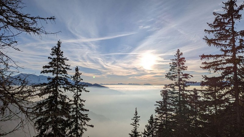 Vue depuis l'arête de l'évêque