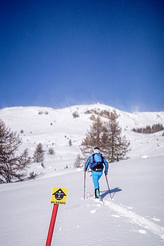 Il Colle del Prorel con gli sci da alpinismo