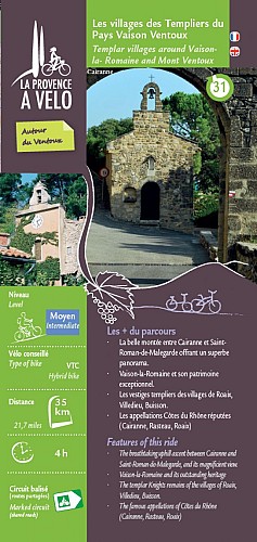 Circuito en bici - Los pueblos de los templarios de la comarca Vaison Ventoux
