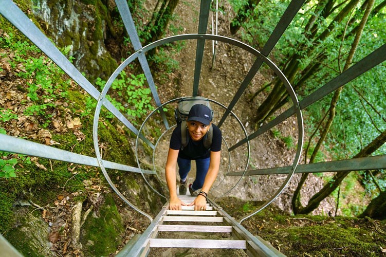 Balade du vertige . Les échelles de Rochehaut