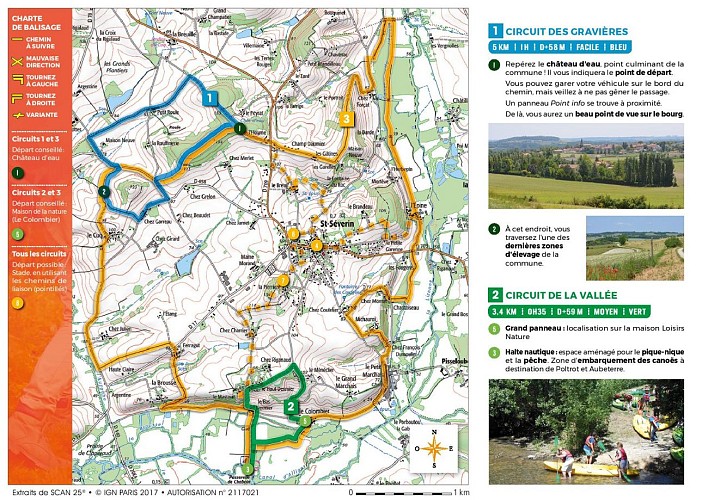 Fiche circuit de randonnée de la commune de Saint-Séverin