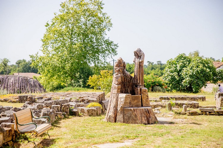 Le jardin et sculpture