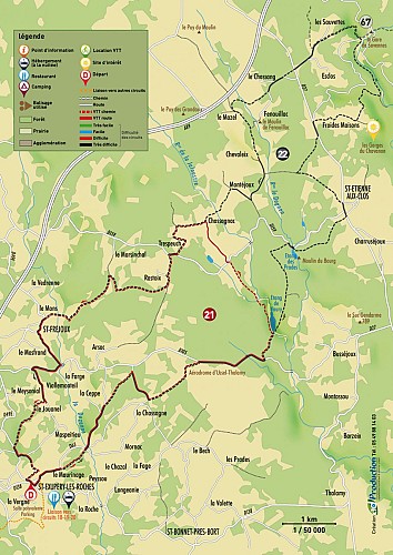 VTT - Gravel - Curieuses Eglises - 23 km - circuit 21