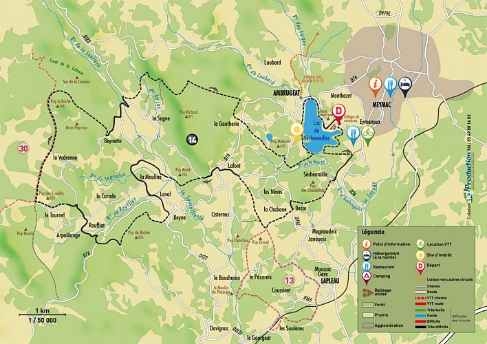 VTT - Gravel - La ligne de crêtes - 30 km - circuit 14