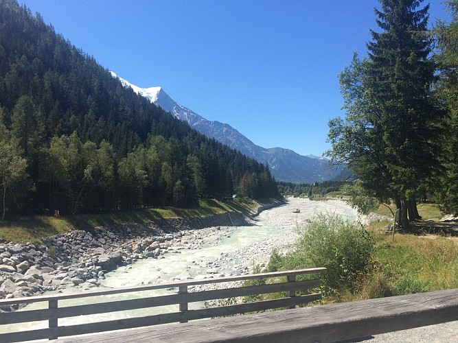 MTB trail - F : Chamonix along the water