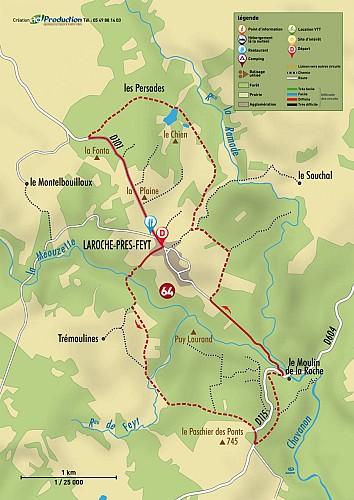 VTT - La Méouzette - 11 km - circuit 64