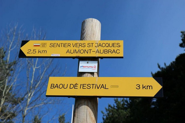 Signalisation sur le chemin