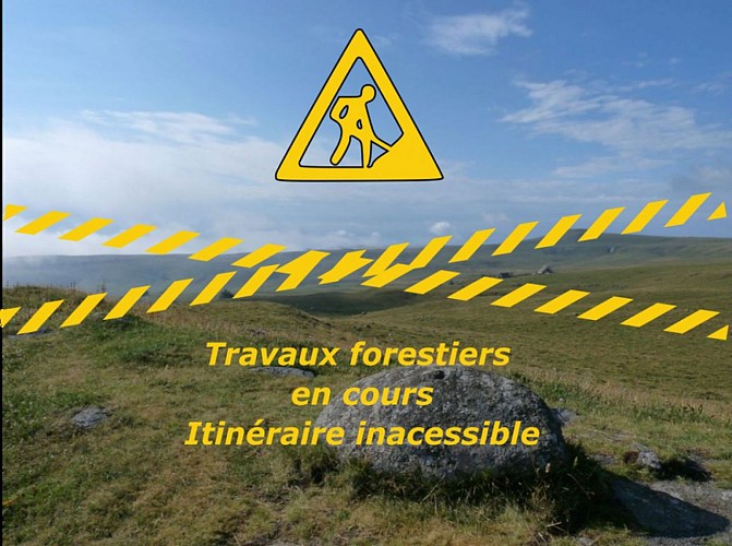IMPRATICABLE, travaux forestiers en cours