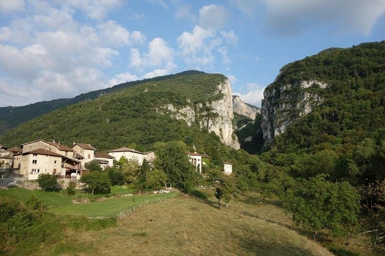 Vue sur les gorges du Nan depuis Cognin