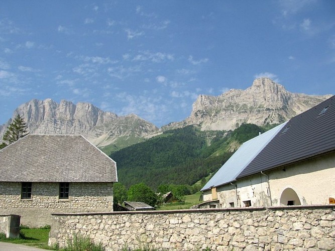 Le Pas de la Ville vu de Gresse-en-Vercors