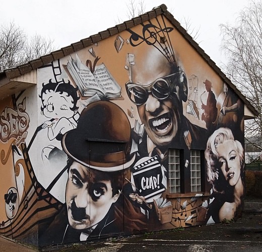 Balades Vertes, Écuisses : fresque urbaine