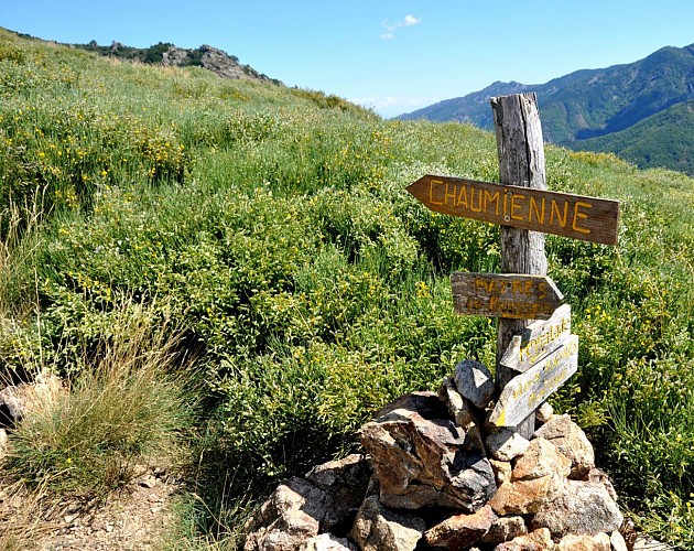 La montée à la Croix de Chaumiène