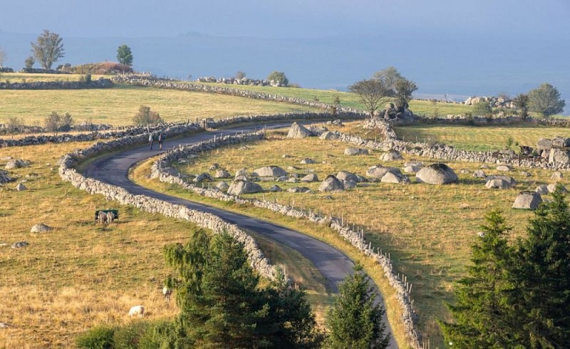Des pèlerins sur le GR65