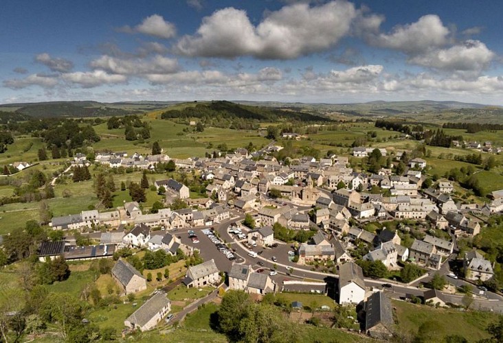 Nasbinals vu d'en haut