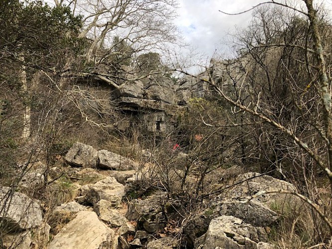 Ferrières-les-Verreries - plan de Gournie - a Cascade de Gorniès.
