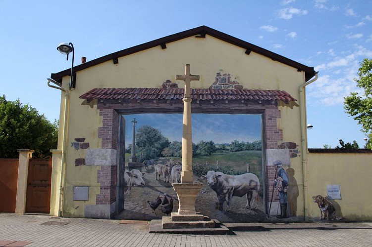 Trompe l’œil au bourg de Mably