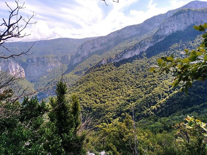 Au dessus des gorges du Gorgonnet