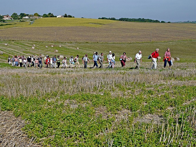 Circuit pedestre Le terrain d aviation Heros de la Guerre 39-45 Chaunac