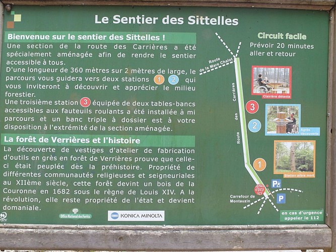 Sentier des Sittelles (forêt domaniale de Verrières)