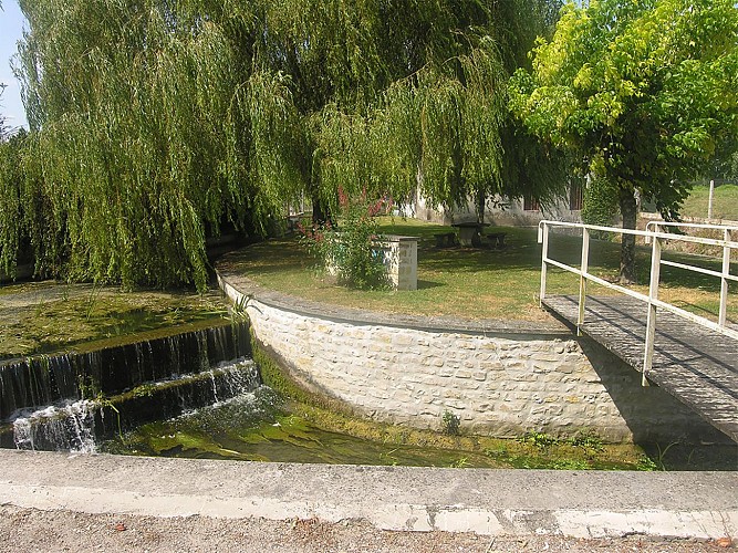 Circuit VTT N25 du Trefle Vignoble du Cognac voie romaine eglises romanes Nobla 12