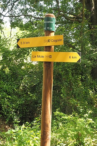 Sentier de la Mole à Cogolin par la Chapelle Sainte-Magdeleine