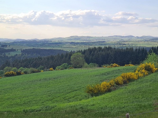 Vue en arrivant sur le hameau de Pomeyrols