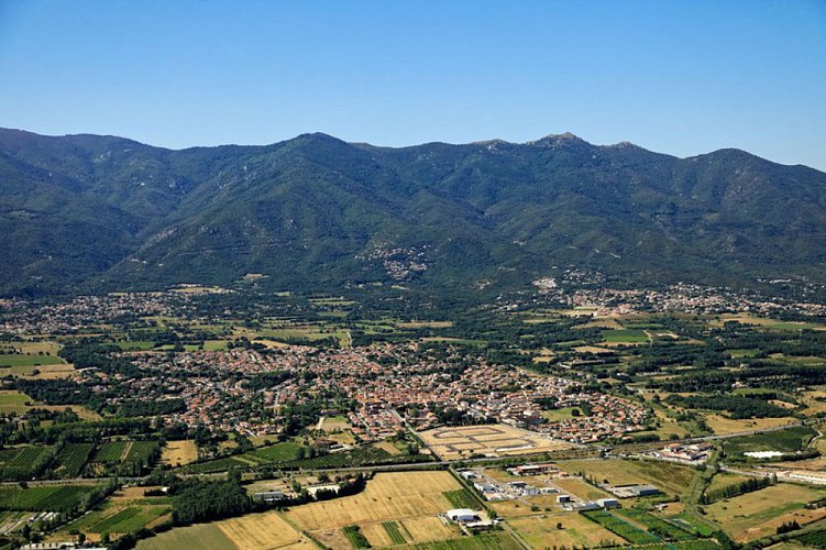 Vue aérienne de Saint-Genis-des-Fontaines